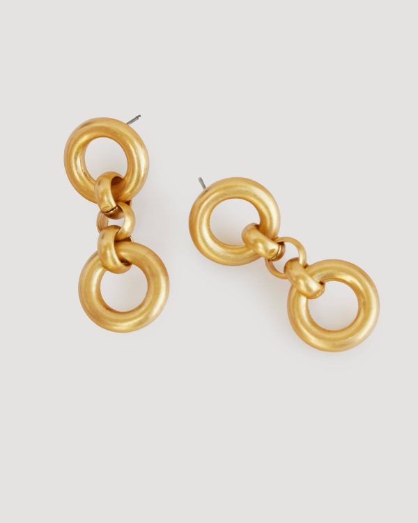 Triple Ring Post Earring